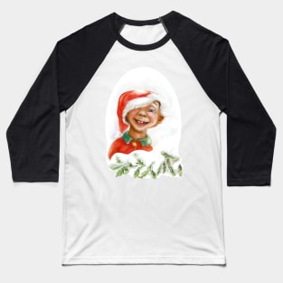 Funny Elf Baseball T-Shirt